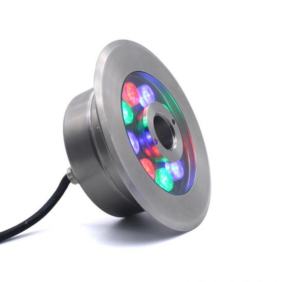 LED fountain light with stainless steel housing